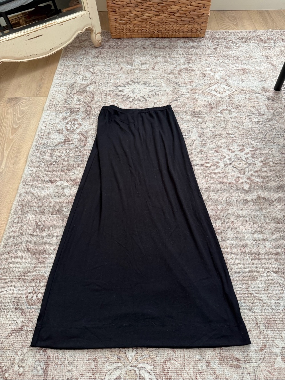 Free People Black Maxi Skirt - Flowing A-Line
